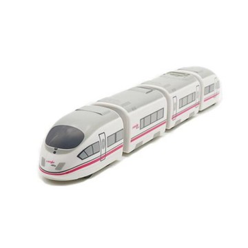 西班牙高鐵AVE S103列車 鐵支路4節迴力小列車 迴力車 火車玩具 壓克力盒裝 QV027T1 TR台灣鐵道