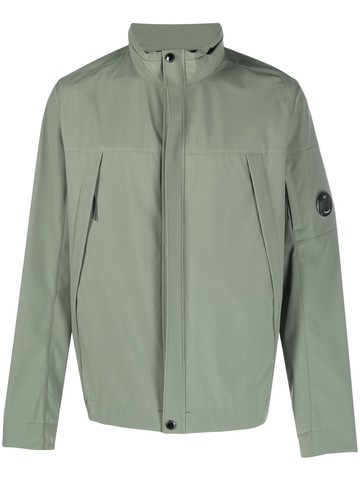 C.P. Company - zip-up high-neck jacket - men - Polyester/Elastane/Polyamide - 50 - Green