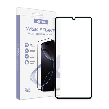VXTRA 全膠貼合 三星 Samsung Galaxy A42 5G 滿版疏水疏油9H鋼化頂級玻璃膜(黑)