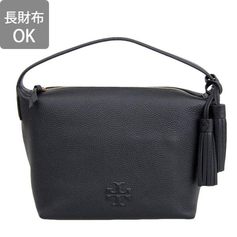 トリーバーチ バッグ レディース ハンドバッグ アウトレット レザー ブラック THEA SMALL HOBO 86844-001 TORY BURCH  | LINEブランドカタログ