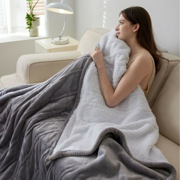 現貨一件起批法蘭絨跨境電熱毯單人亞馬遜智能溫控自動關閉電褥子