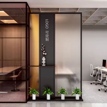 免運 前臺辦公室移動隔斷墻公司企業形象墻入戶玄關遮擋美容院客廳臥室
