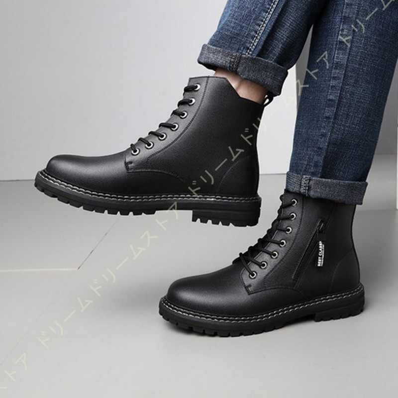 ショートブーツ バイク用 ワークブーツ メンズ 本革 レースアップブーツ 編み上げ 春秋冬用 ハイカット 滑り止め ウォーキング アウトドア 紳士靴 魅力的 通販 Lineポイント最大0 5 Get Lineショッピング