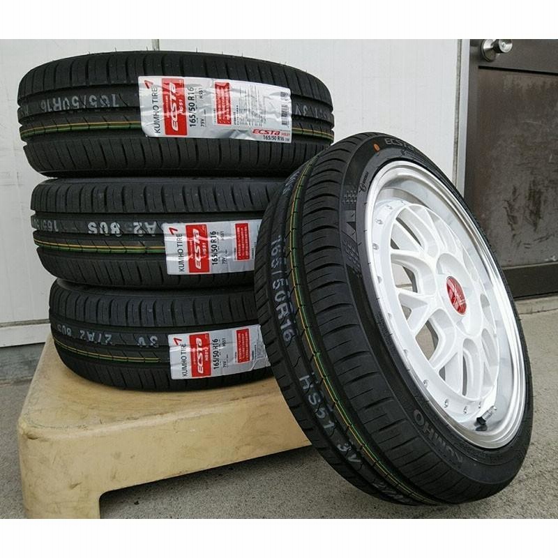 軽自動車 タイヤホイールセット 16インチ BD00 クムホ HS51 165/40R16 