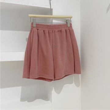 粉色褲子女2025新款爆款夏季薄款休閑五分中褲小個子高腰運動短褲