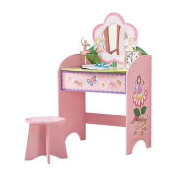 北歐風女孩過家家梳妝臺木制仿真扮演兒童玩具廠家現貨批發