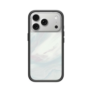 iPhone 18 Pro Mod NX -邊框背蓋組合 (相機按鈕) 黑 - 石紋與渲染 / Marble & Dreamy Gradient - 初戀