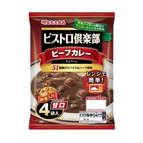 丸大食品 ビストロ倶楽部匠 ビーフカレー甘口 4P 680g