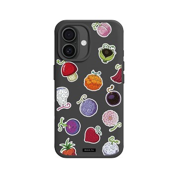 iPhone 16 SolidX 黑 - 航海王 One Piece - 貼紙系列-惡魔果實