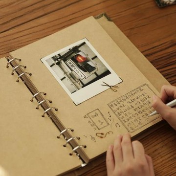 拙木 9孔活頁本手賬筆記本本子b5畢業成長紀念冊手冊日記記事本厚