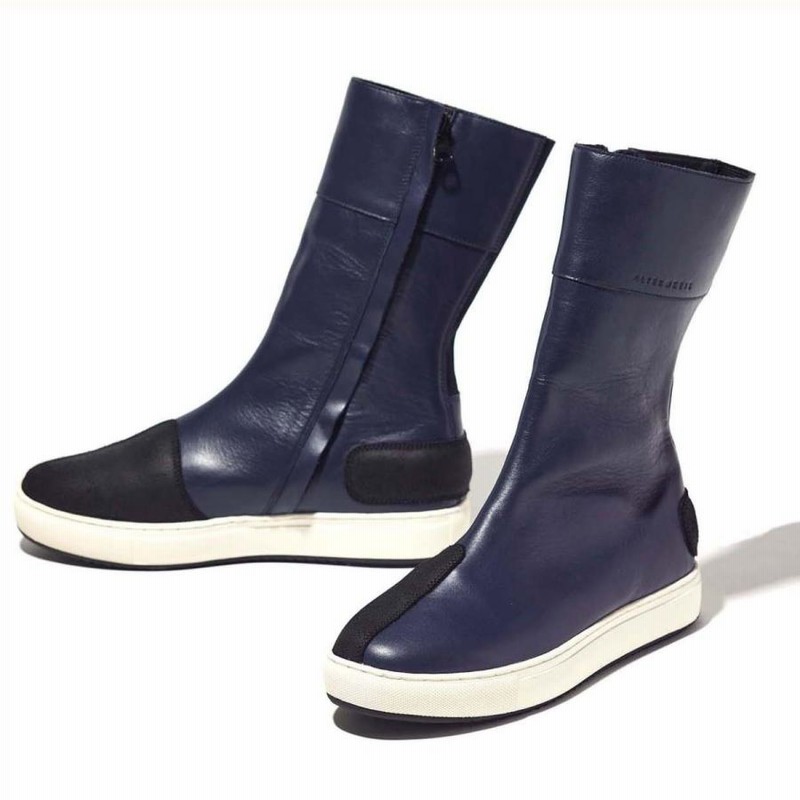 カドヤ スニーカーブーツ KADOYA カドヤ ブラックアンクル-A 厚底仕様