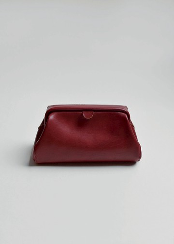 【19口金手拿包】植鞣皮革/ 手提/ 化妝包 /晚宴包