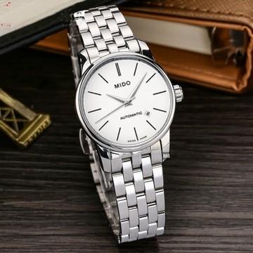 MIDO美度 Baroncelli 永恆小面徑女腕錶 簡約白面精鋼款29㎜ M6(M76004761)