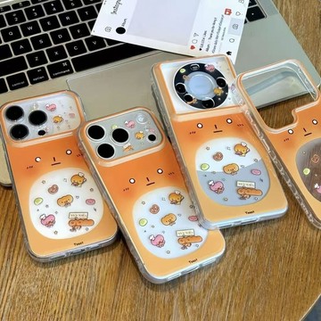烤焦麪包手機殼適用蘋果17promax手機iphone16愛心視窗軟殼