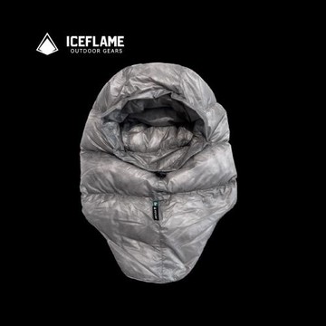 ICE FLAME冰焰戶外冬季羽絨帽頭套防寒保暖可調節男女帽子超輕