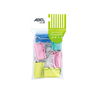 力大 46203 吊袋裝 彩色長尾夾 (224) (32mm) (6支/包)【APP滿額下單10%點數(單一帳號最高5000點)】1/31止