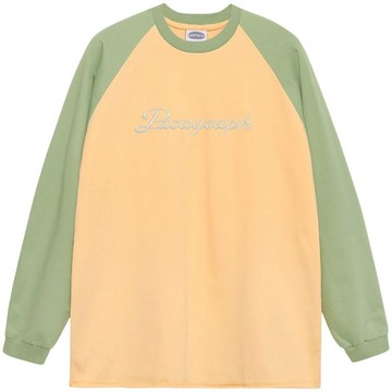 【PARAGRAPH】25FW NO.006 STITCH LOGO RAGLAN L/S TEE 長T (綠色)