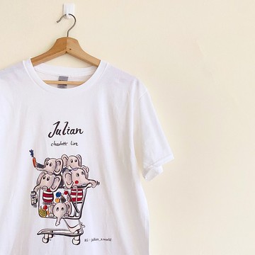 【Charlotte Lin 林曉柔】純棉T恤・超市の手推車款