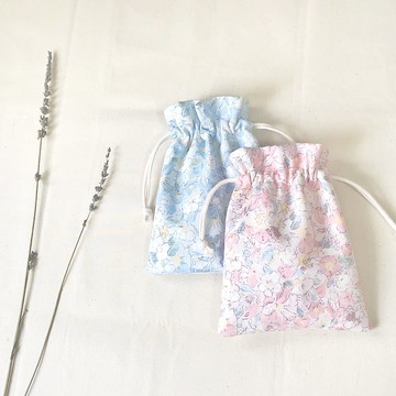 * 棉花堂手作 * 紛紛花拉繩袋