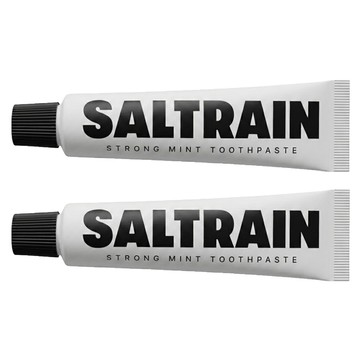 SALTRAIN 強效薄荷灰鹽牙膏  30g  2條