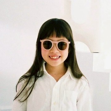 LE FOON BABY莫蘭迪色系兒童墨鏡 UV400 - rose 深藕粉