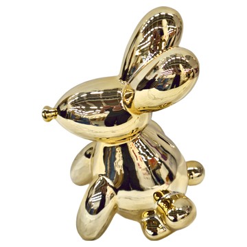 MADE BY HUMANS 閃光兔子存錢筒 - 陶瓷裝飾  金色  1個