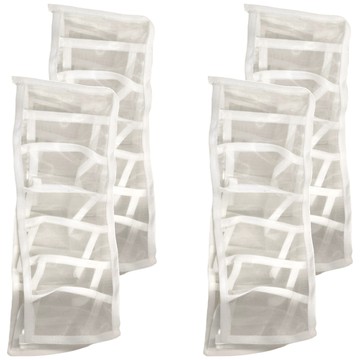 衣櫃內褲分格收納袋  18.5 滌尼龍網紗  白色款/灰色款  32 x 12 x 12cm  白色  1組