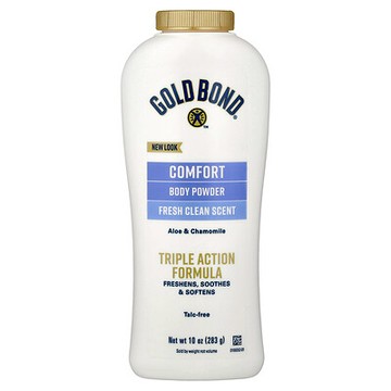 Gold Bond, 高階，爽身粉，舒適，含蘆薈和洋甘菊，10 盎司（283 克）