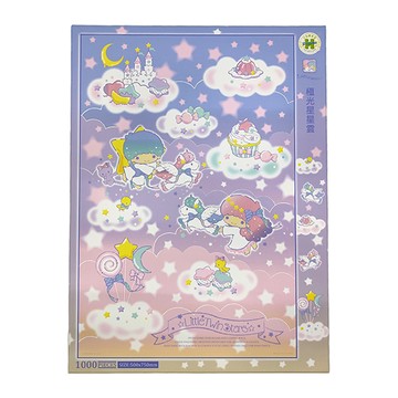 HUNDRED PICTURES 百耘圖 拼圖 Set 1000片 尺寸: 500x750mm  LittleTwinStars 雙星仙子極光星星雲  1盒
