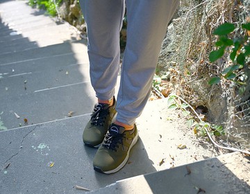 MIT 【戶外防水健行運動鞋-女款墨綠色】郊山健行 防水 輕量 耐磨