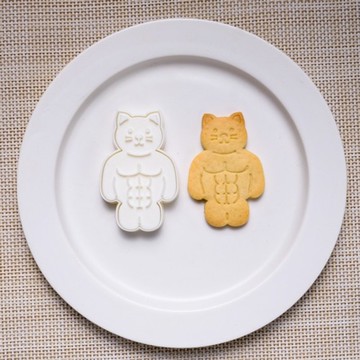 肌肉貓（餅乾模具/餅乾模具）