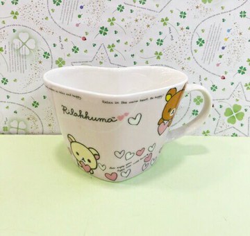 【震撼精品百貨】Rilakkuma San-X 拉拉熊懶懶熊 拉拉熊心型馬克杯-粉色#75220 震撼日式精品百貨