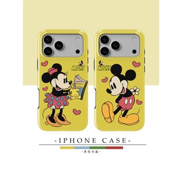 Acvoo復古情侶卡通個性iPhone16Promax保護13適用于12蘋果14手機殼