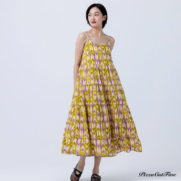 [兩件1580涼感洋裝]暈染紋理細肩带洋裝 PizzaCutFive PCF252487070
