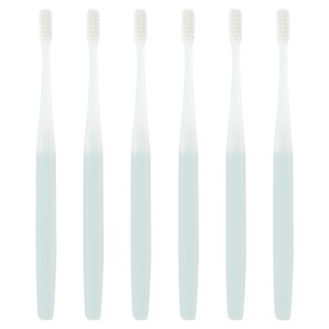 MUJI 無印良品 可替換刷頭的牙刷 一般刷頭 柔軟刷毛 藍色  6支  1入