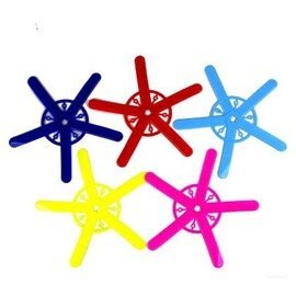 【開心魔盤-五葉-ABS-5個/組】 飛去來器 迴旋鏢 迴旋飛鏢 回力飛鏢回力標飛盤-56007