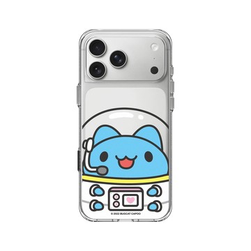 iPhone 17 Pro Max Clear Case（相機按鈕） 透明 - 貓貓蟲咖波 Bugcat Capoo - 太空咖波呼叫地球總部