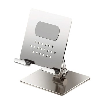 ANTIAN 桌面金屬折疊平板支架 iPad適用 穩固支撐 可解放雙手  1個  單一商品  銀色