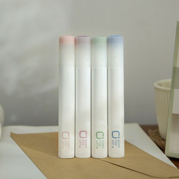 淡色彩筆重點記號筆莫蘭迪彩色熒光標記筆淺色粗頭套裝【不二雜貨】