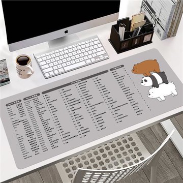 鼠標墊男生快捷鍵大全超大防滑鍵盤電腦墊辦公桌墊軟墊滑鼠墊CAD