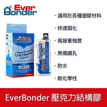 愛幫達 everbonder -50ml 塑膠黏著劑 玩具 模型 塑膠 黏著劑 強力膠 快乾  pp