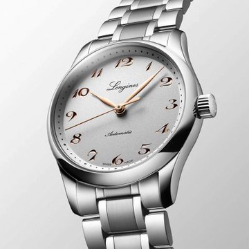 LONGINES 浪琴 Master 巨擘系列大三針機械女錶 年終送禮-34mm L2.357.4.70.6
