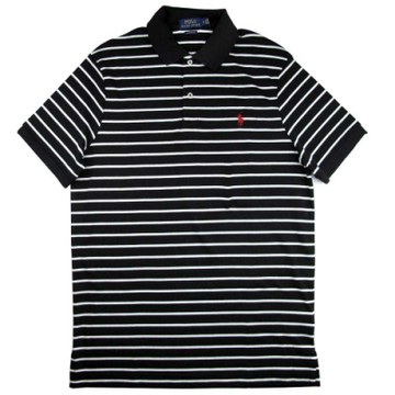 Polo Ralph Lauren 經典小馬Logo黑白條紋短袖Polo衫(Classic Fit)