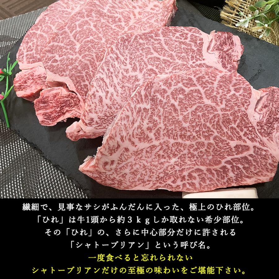 国産牛 和牛 A5 シャトーブリアン ステーキ 150g×2枚 佐賀牛 宮崎牛   黒毛和牛 赤身