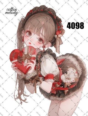 original sticker no.4098 人物貼紙 原創貼紙 原創人物貼紙 裝飾貼紙 cotton melody