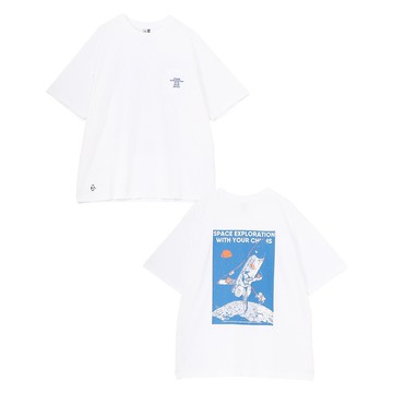 CHUMS Space Booby Spaceship Pocket T-Shirt 男 短袖上衣 白色 CH012701W001