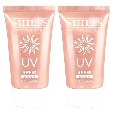 SHILLS 舒兒絲 很耐曬超清爽美白美肌柔護防曬凝乳 SPF50  40ml  2件