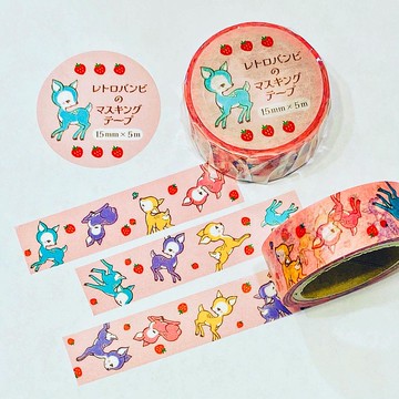 復古小鹿紙膠帶