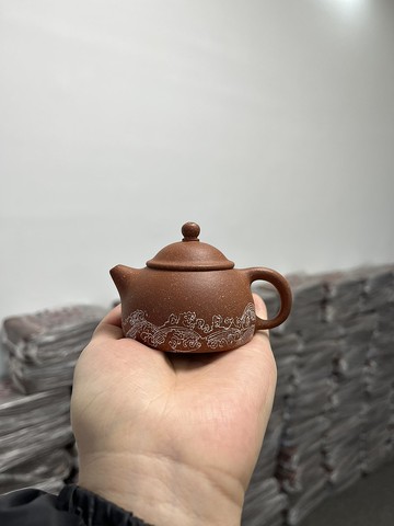 送禮紫砂壺茶壺小灵塔 粗砂降坡卡白泥