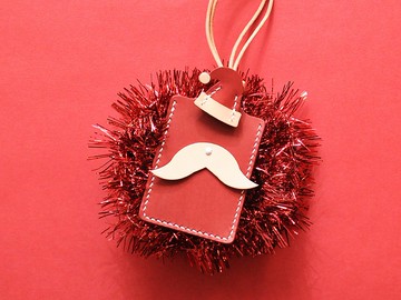 聖誕老人卡片套 皮革材料包 聖誕樹 聖誕小鹿 皮革DIY 聖誕禮物